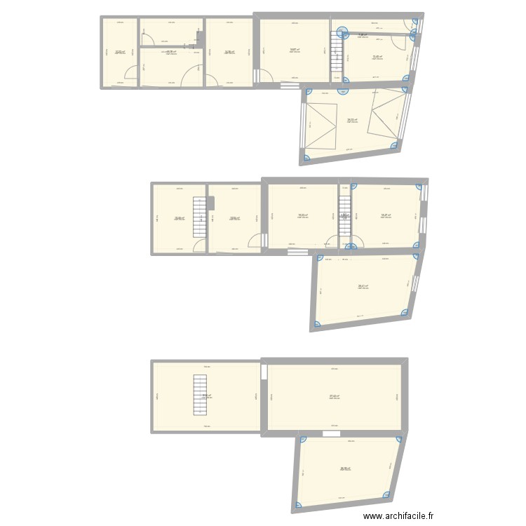 St Hubert. Plan de 16 pièces et 302 m2