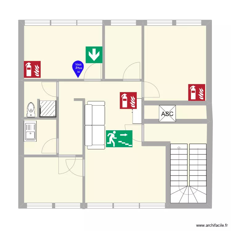 cendrier incendie. Plan de cendrier incendie. Plan de