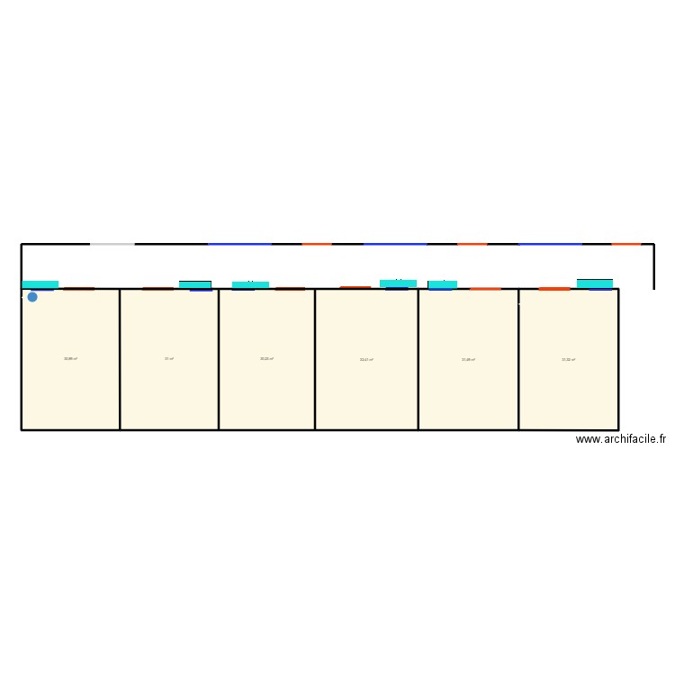 Plan CPE. Plan de 6 pièces et 187 m2