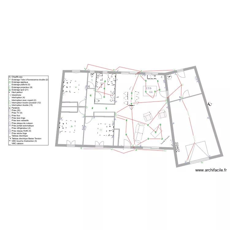 maison suat . Plan de 