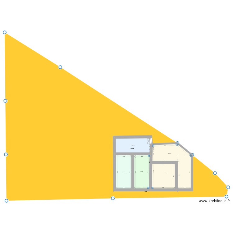 PARCELLE ZD85 CISSAC INTERIEUR Lots A & B. Plan de 4 pièces et 138 m2