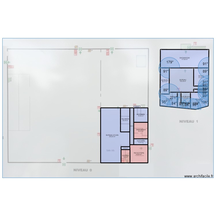 VELEC. Plan de 19 pièces et 890 m2