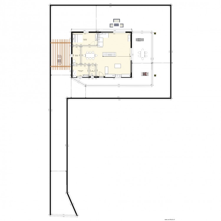 villette. Plan de 0 pièce et 0 m2