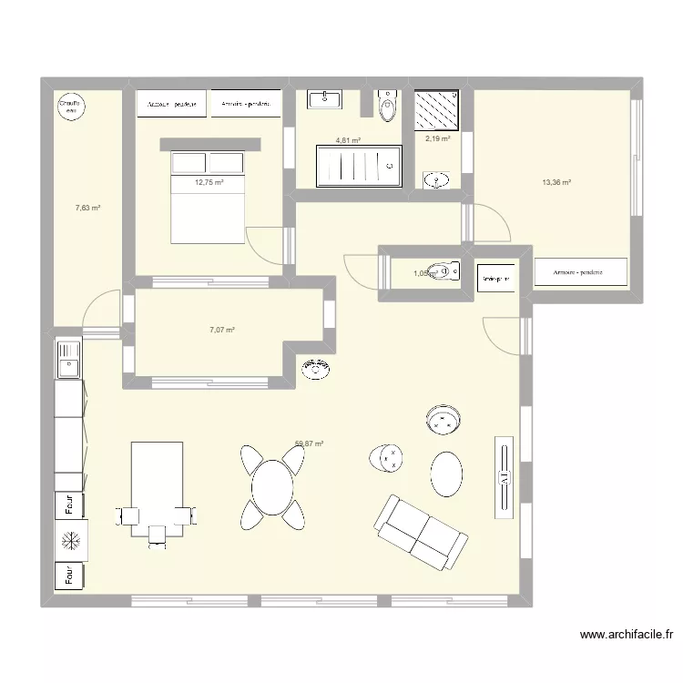 Bignon initial. Plan de 