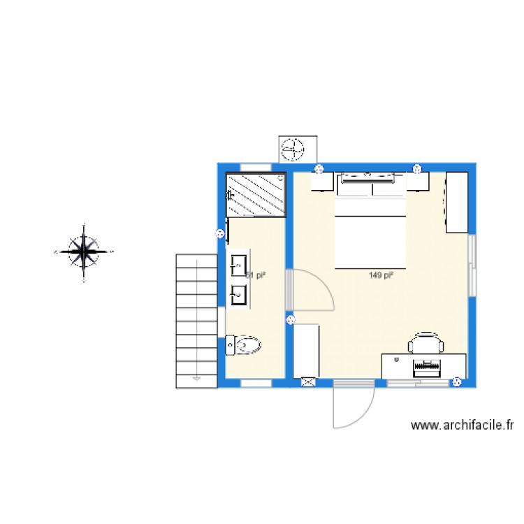 Cabanas. Plan de 0 pièce et 0 m2