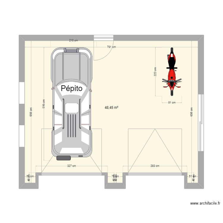 23x26 RDC. Plan de 0 pièce et 0 m2