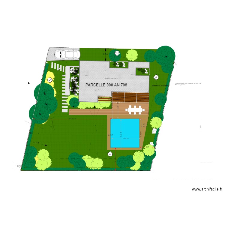 Projet Piscine V1. Plan de 0 pièce et 0 m2