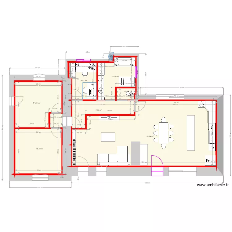 chez nous V2. Plan de 