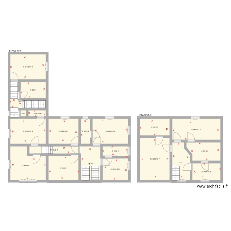 o donnel ETAGE. Plan de 0 pièce et 0 m2