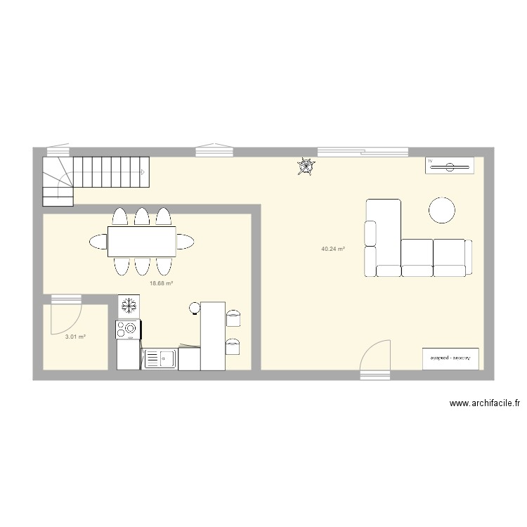 loft 1 . Plan de 0 pièce et 0 m2