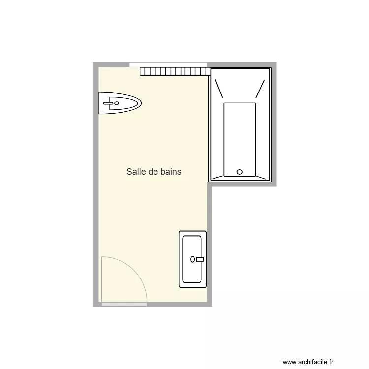 plan avant travaux Le Verge. Plan de 