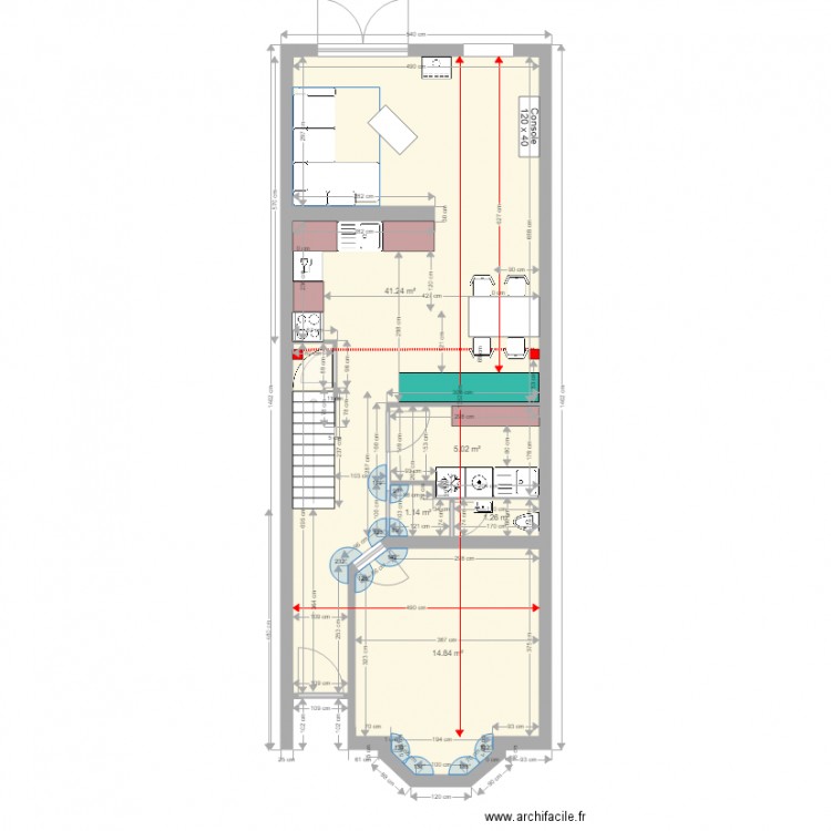 Essai97LeathwaiteLastVersionCuisineTest3. Plan de 0 pièce et 0 m2