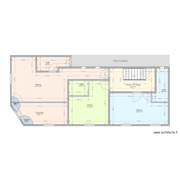 Immeuble Mont à Leux Wattrelos 1er étage v2  côtes. Plan de 0 pièce et 0 m2