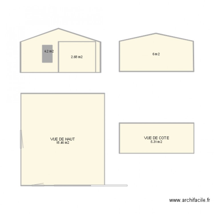 ABRI DE JARDIN bis. Plan de 0 pièce et 0 m2