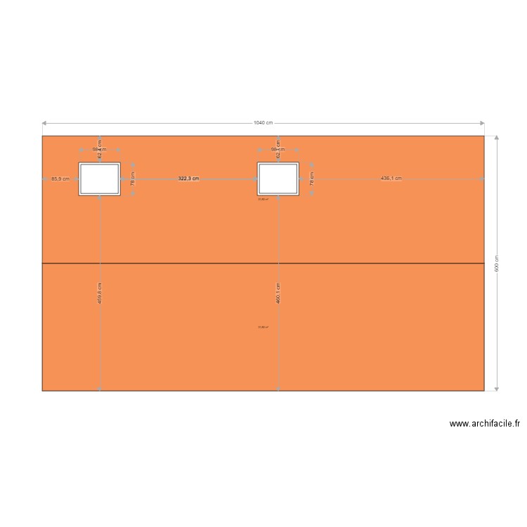 PLAN Projet toiture grange MODIFICATIONS. Plan de 0 pièce et 0 m2