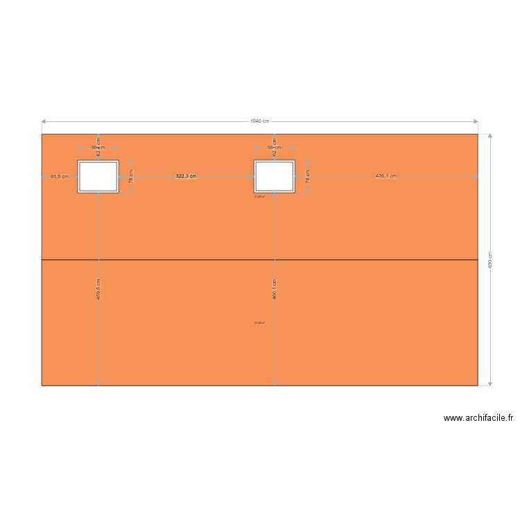 PLAN Projet toiture grange MODIFICATIONS. Plan de 0 pièce et 0 m2