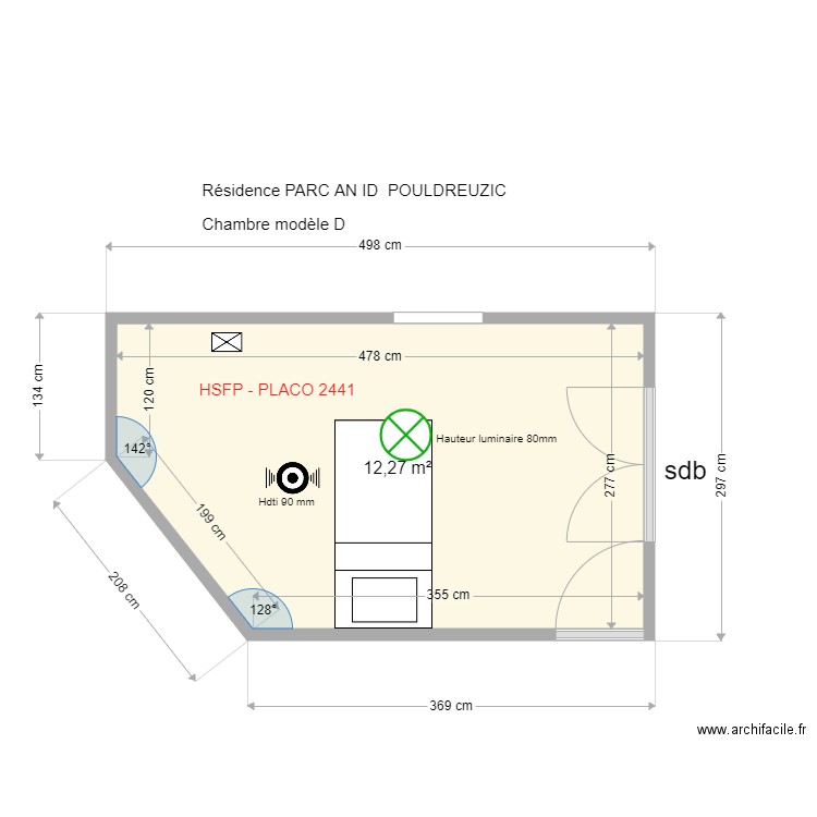 Res PARC AN ID POULDREUZIC. Plan de 0 pièce et 0 m2