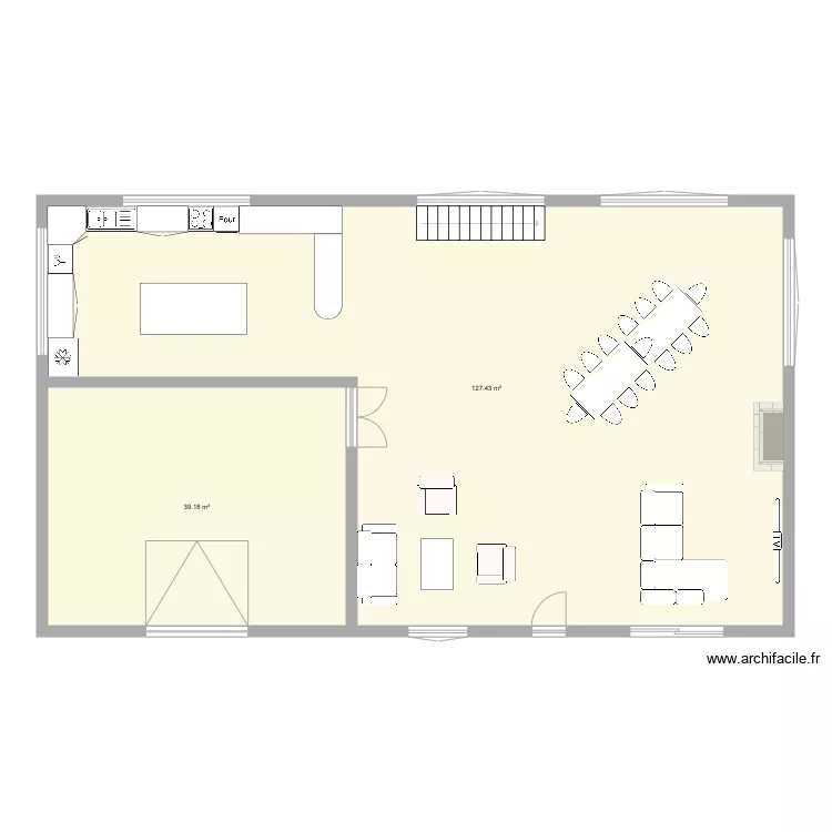 Maison. Plan de 