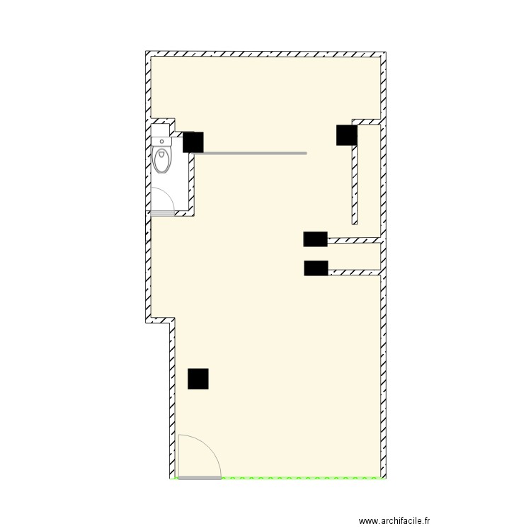 plan iris home rabat. Plan de 1 pièce et 31 m2