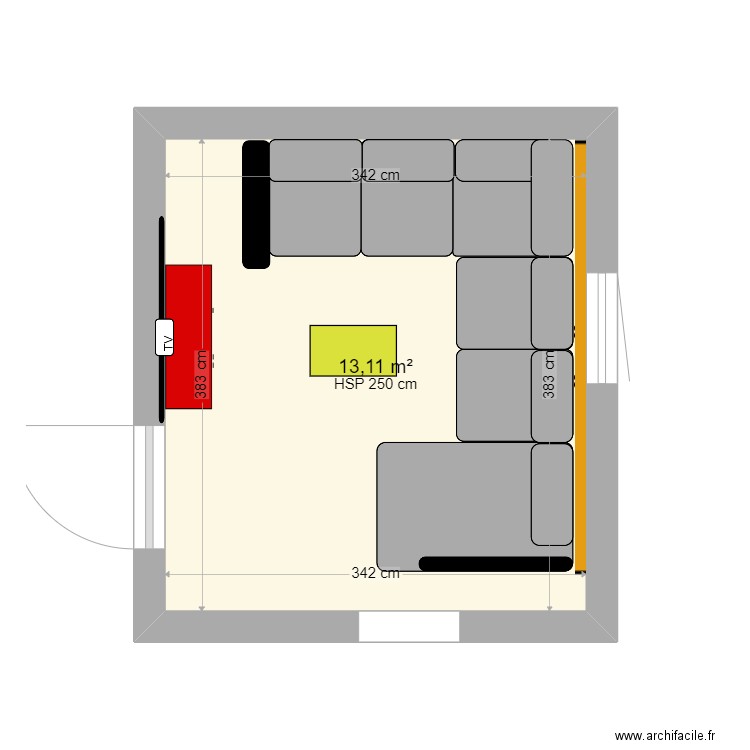 salon. Plan de 0 pièce et 0 m2