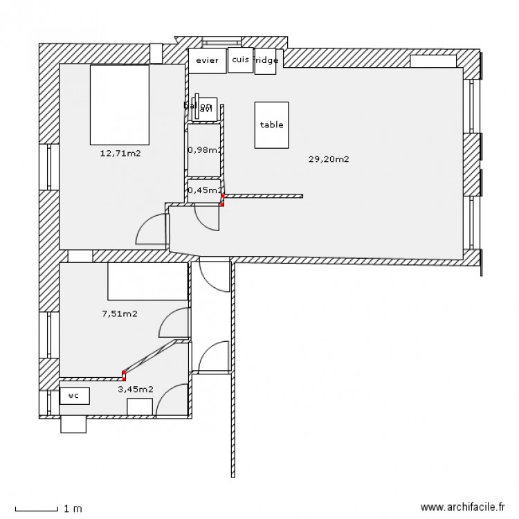 cuv6 cible. Plan de 0 pièce et 0 m2