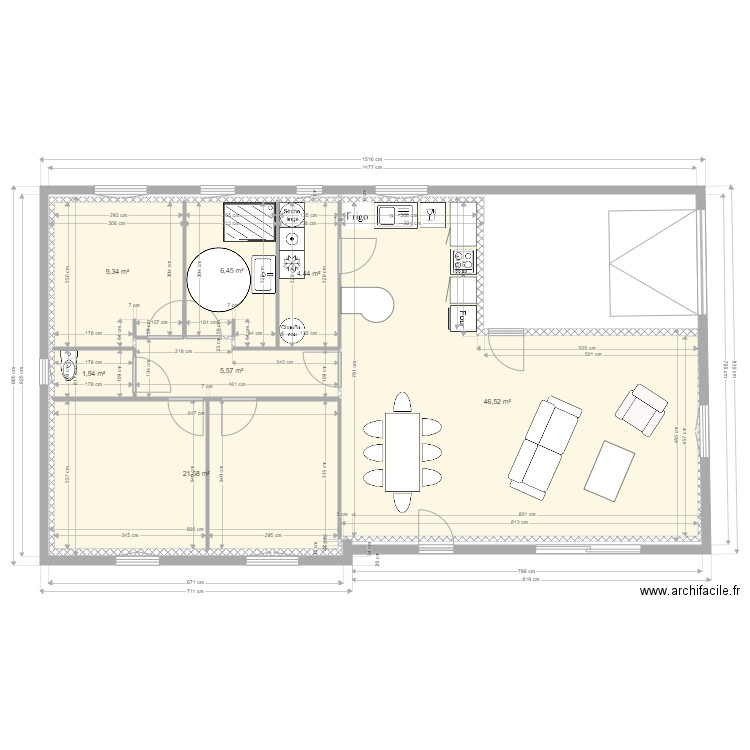 ARTISANALE  2. Plan de 7 pièces et 96 m2