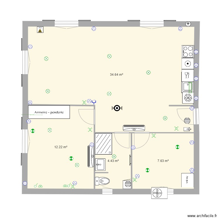 plan villefranche grand sejour electricite. Plan de 0 pièce et 0 m2