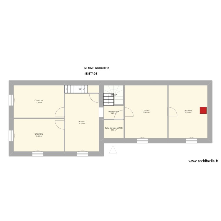 KOUCHIDA. Plan de 0 pièce et 0 m2