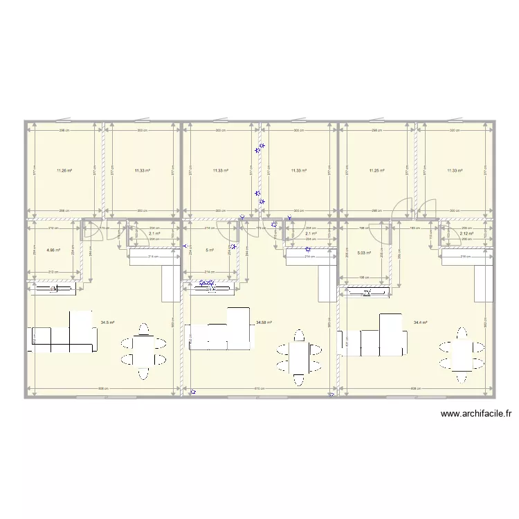 RDC APPARTEMENT. Plan de 