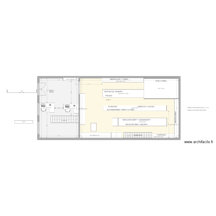 PLan sequestre 2. Plan de 4 pièces et 212 m2