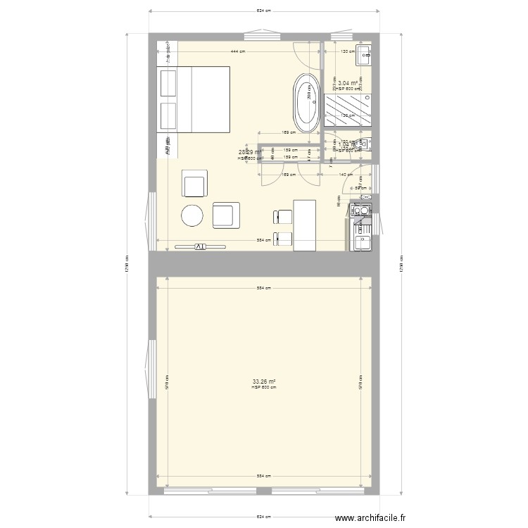 K ET N 2  B. Plan de 0 pièce et 0 m2