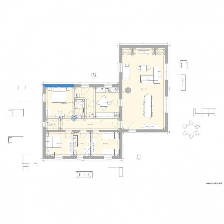 maison Yves 2 sdb. Plan de 0 pièce et 0 m2