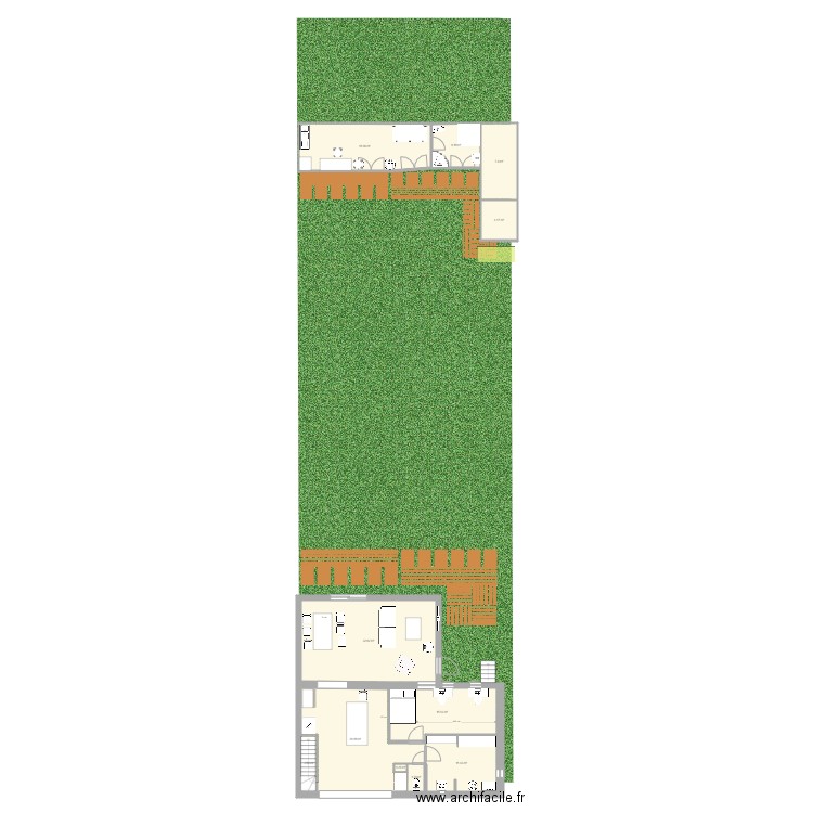 La maison de Fer Projet V3 1 escalier. Plan de 0 pièce et 0 m2
