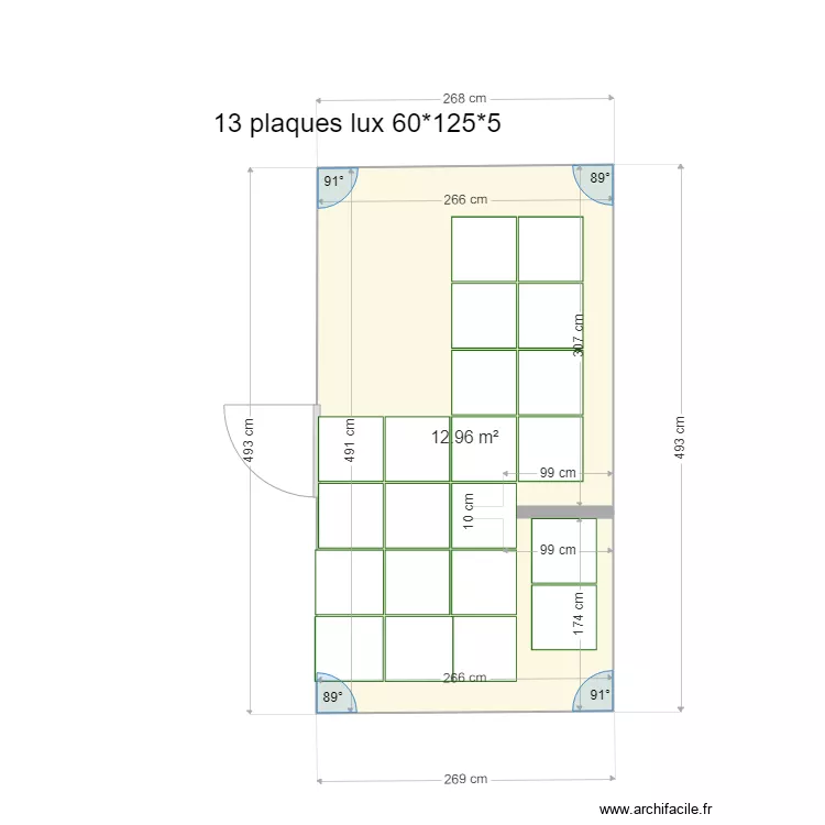 CARRELAGE douche du bas. Plan de 