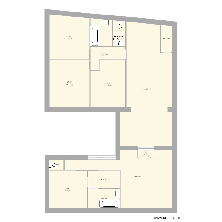 maison mzt test2. Plan de 0 pièce et 0 m2