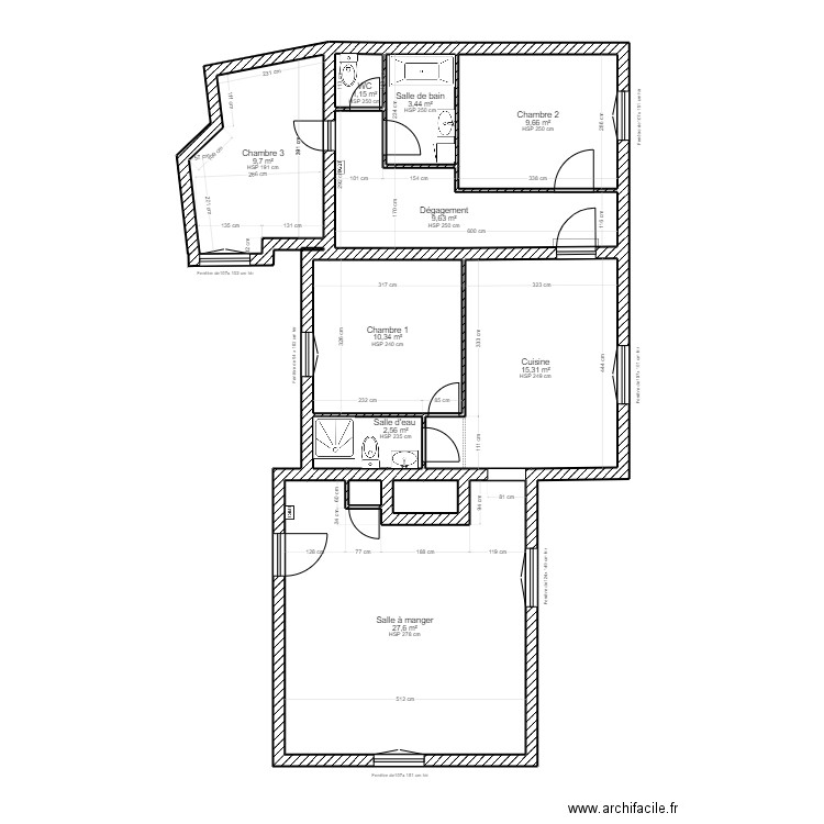 MAUDRY. Plan de 0 pièce et 0 m2