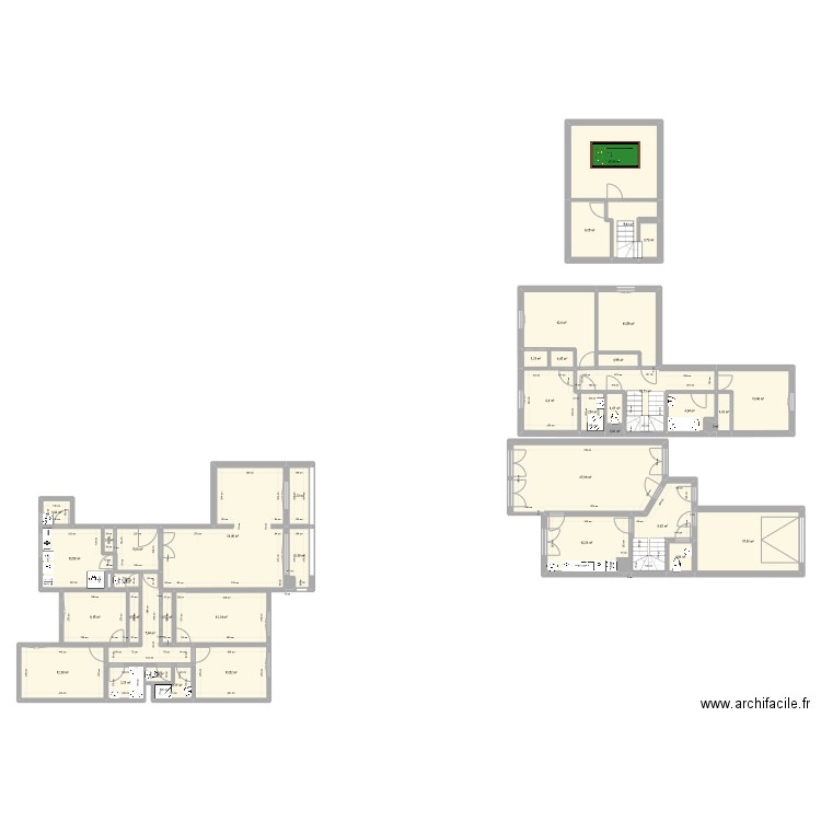 Plan 2bis. Plan de 42 pièces et 288 m2