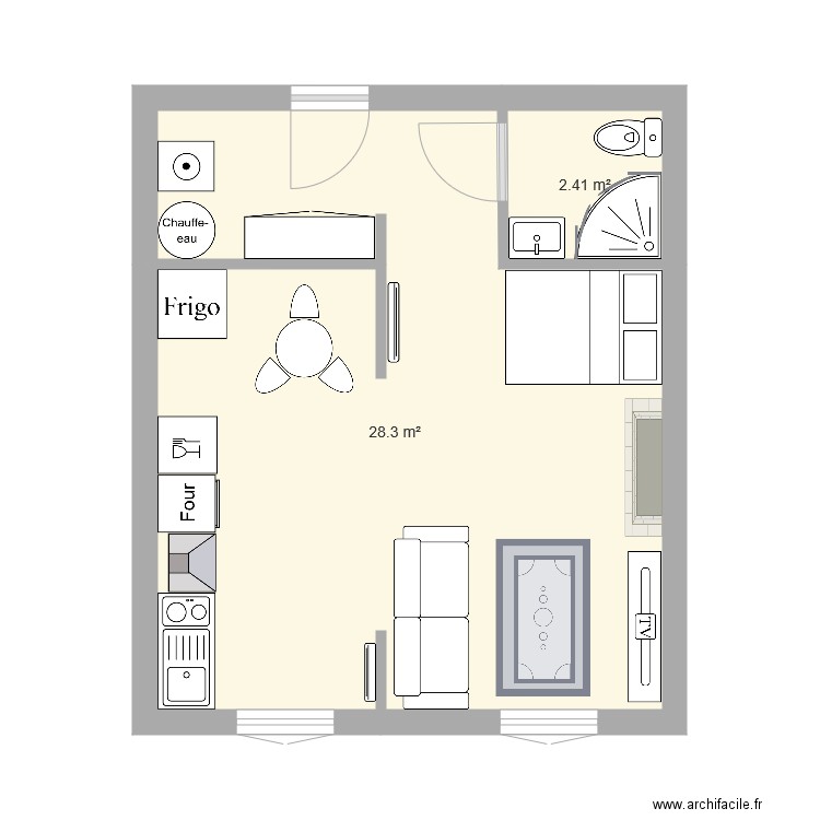 Appartement 2eme étage aprés. Plan de 0 pièce et 0 m2