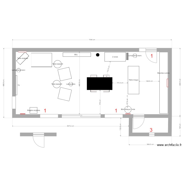 Salon 5. Plan de 0 pièce et 0 m2