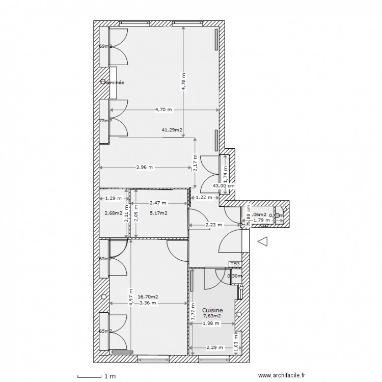 37 Gambetta PROJET électrique vierge 2. Plan de 0 pièce et 0 m2