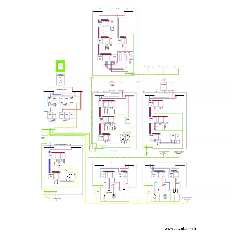 Plan electrique Vitre 1. Plan de 