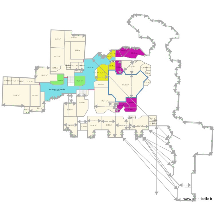 plan cadastral chater. Plan de 0 pièce et 0 m2