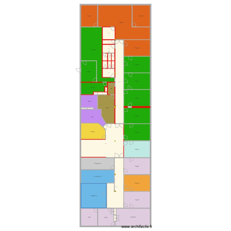 DR Etage Bat A V5. Plan de 0 pièce et 0 m2