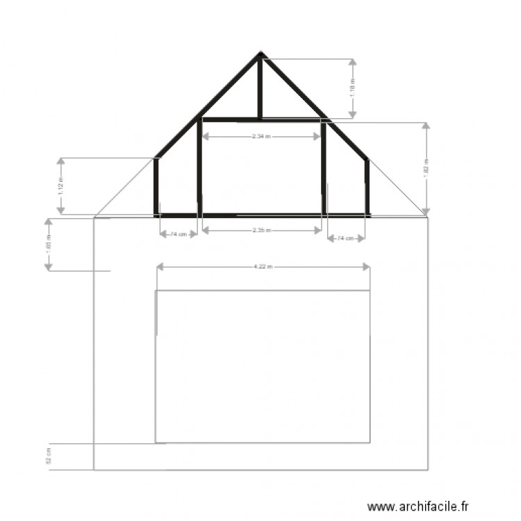 Pignon Sud Coat Carrec 2. Plan de 0 pièce et 0 m2