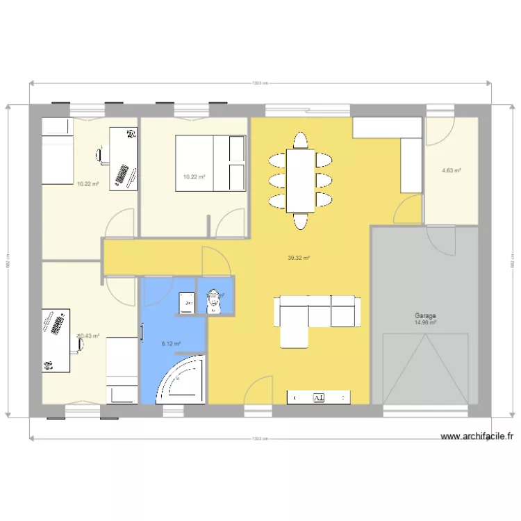 Plan 1 aigrefeuille. Plan de 