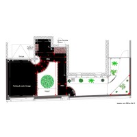 Plan parking avec enrobé 