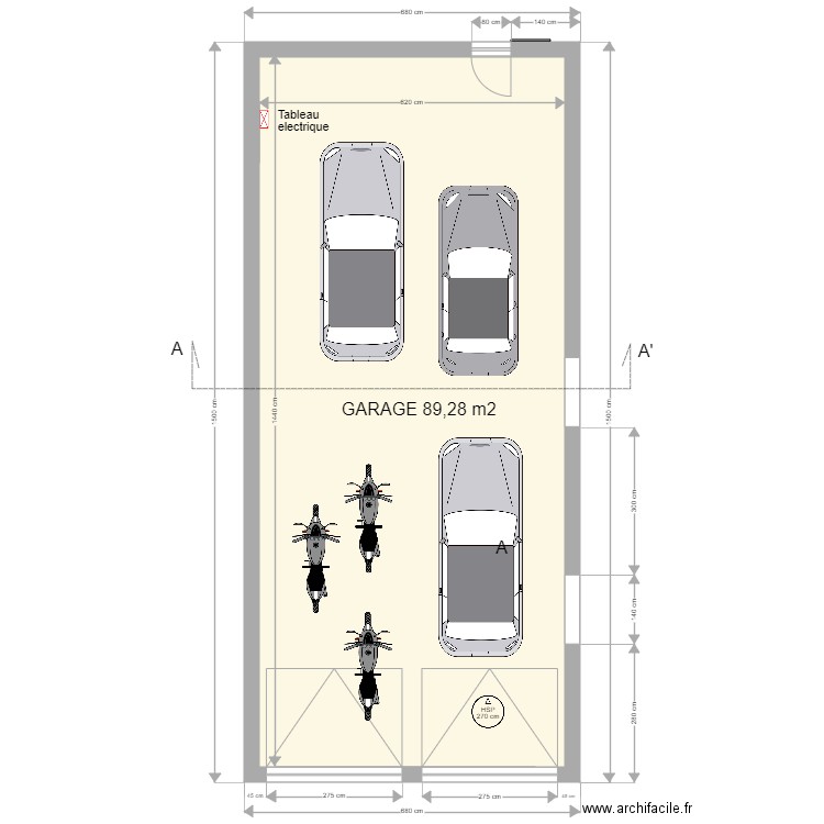La croix Garage PERMIS. Plan de 0 pièce et 0 m2