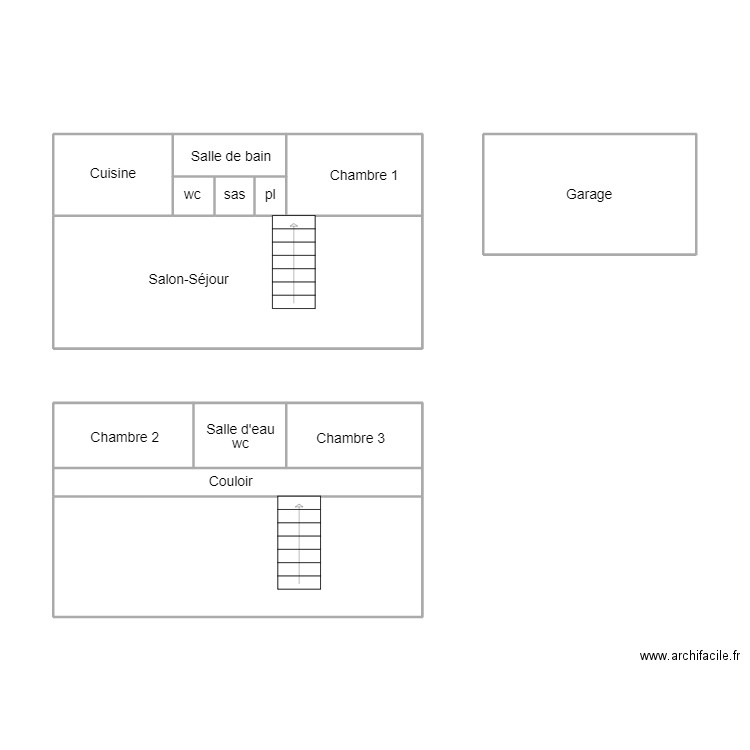 LOCTUDY LEJEUNE. Plan de 0 pièce et 0 m2