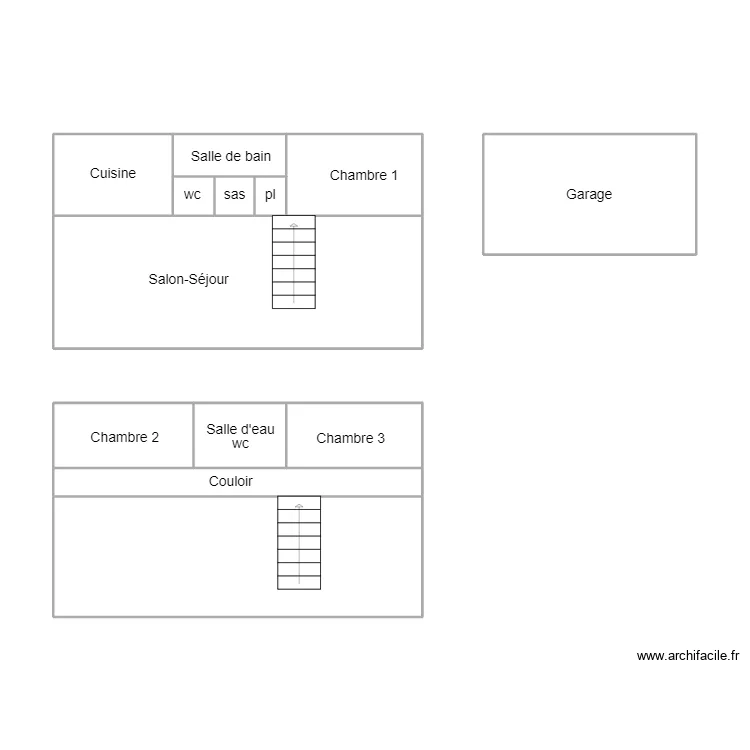 LOCTUDY LEJEUNE. Plan de 