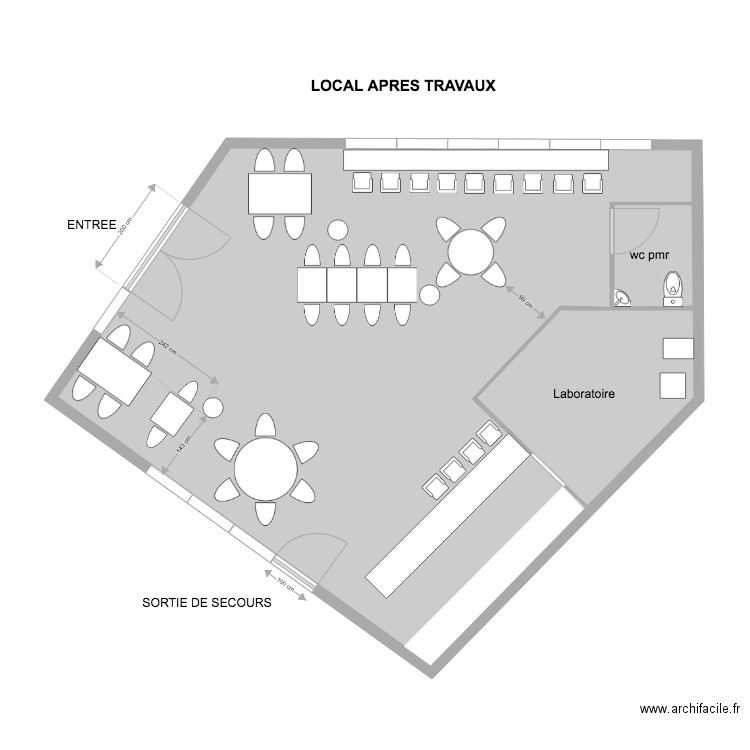 LOCAL CHANTELOUP 3B. Plan de 0 pièce et 0 m2